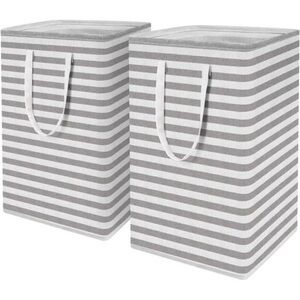 2-Pack Laundry Hamper 75L Collapsible Large Laundry Baskets with Easy Carry